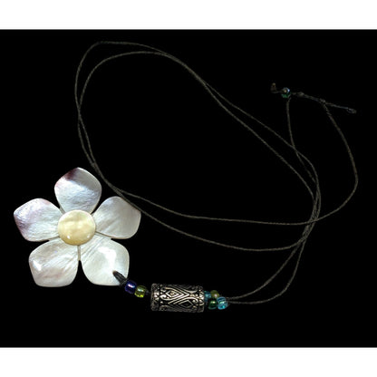 Fairycore Floral Shell Adjustable Pendant Necklace