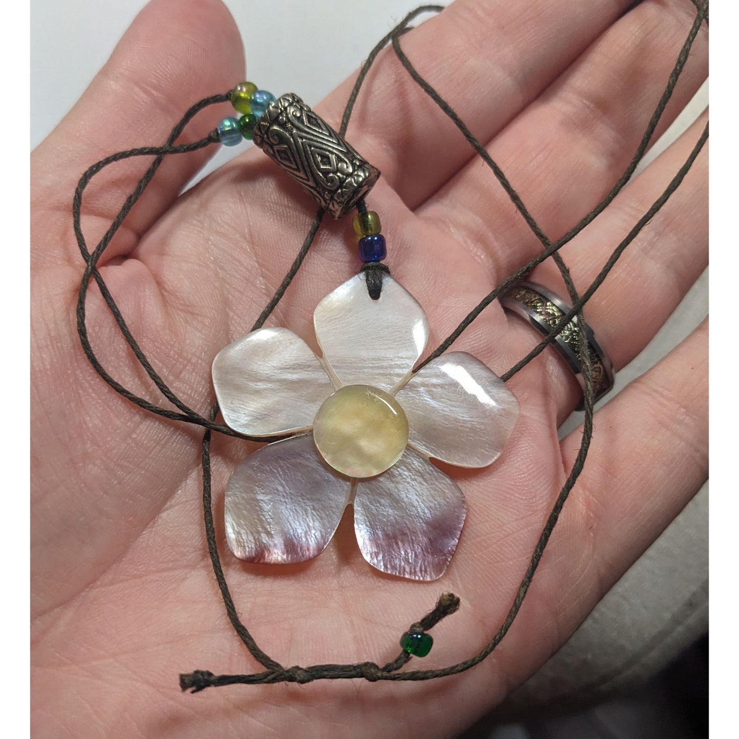 Fairycore Floral Shell Adjustable Pendant Necklace