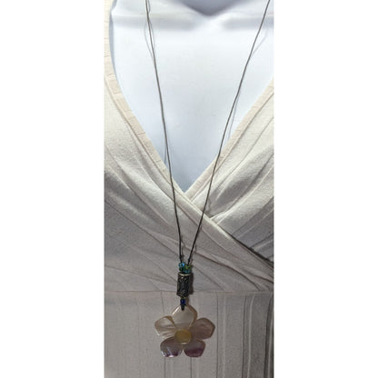 Fairycore Floral Shell Adjustable Pendant Necklace