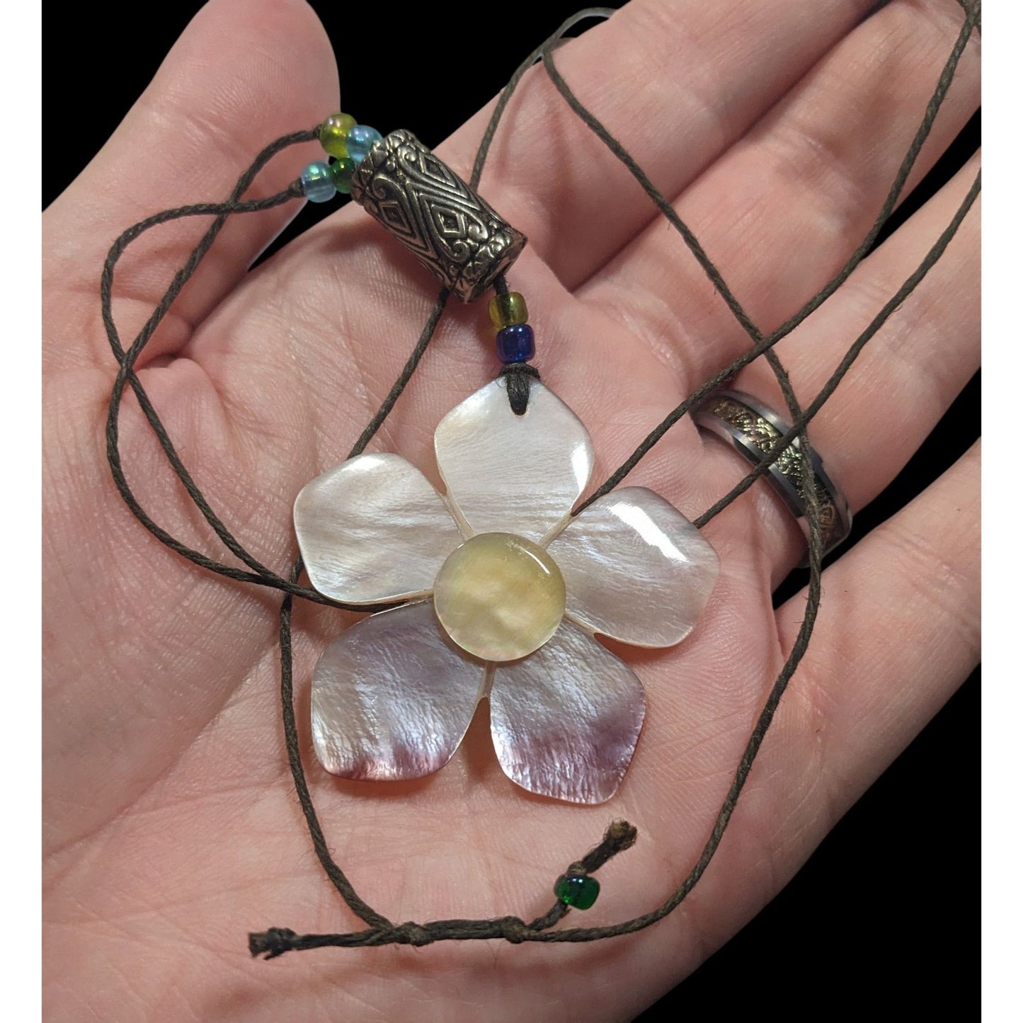 Fairycore Floral Shell Adjustable Pendant Necklace