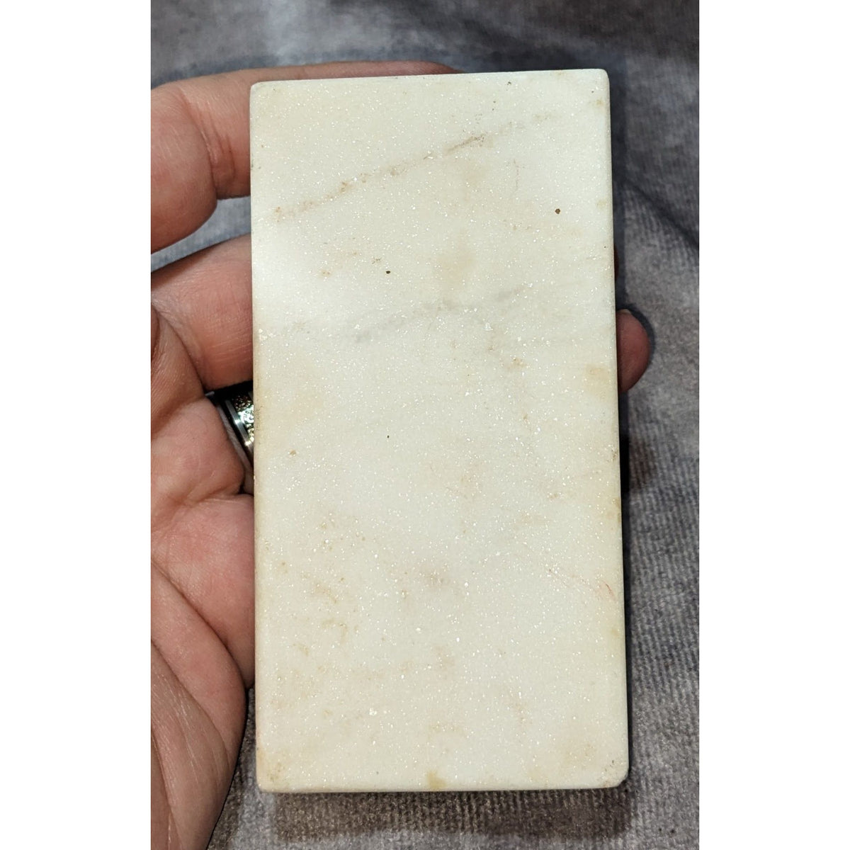 Chinoiserie Floral Marble Art Block Hand Painted Chinese Botanical Decor