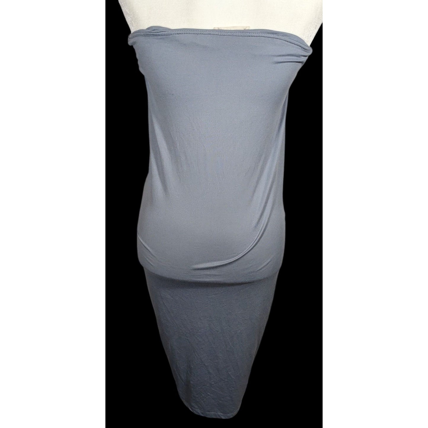 Heart & Hips Trendy Ruched Grey Tube Dress