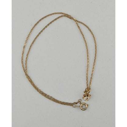 Dainty Minimalist Gold Necklace With Gemmed Flower Pendant