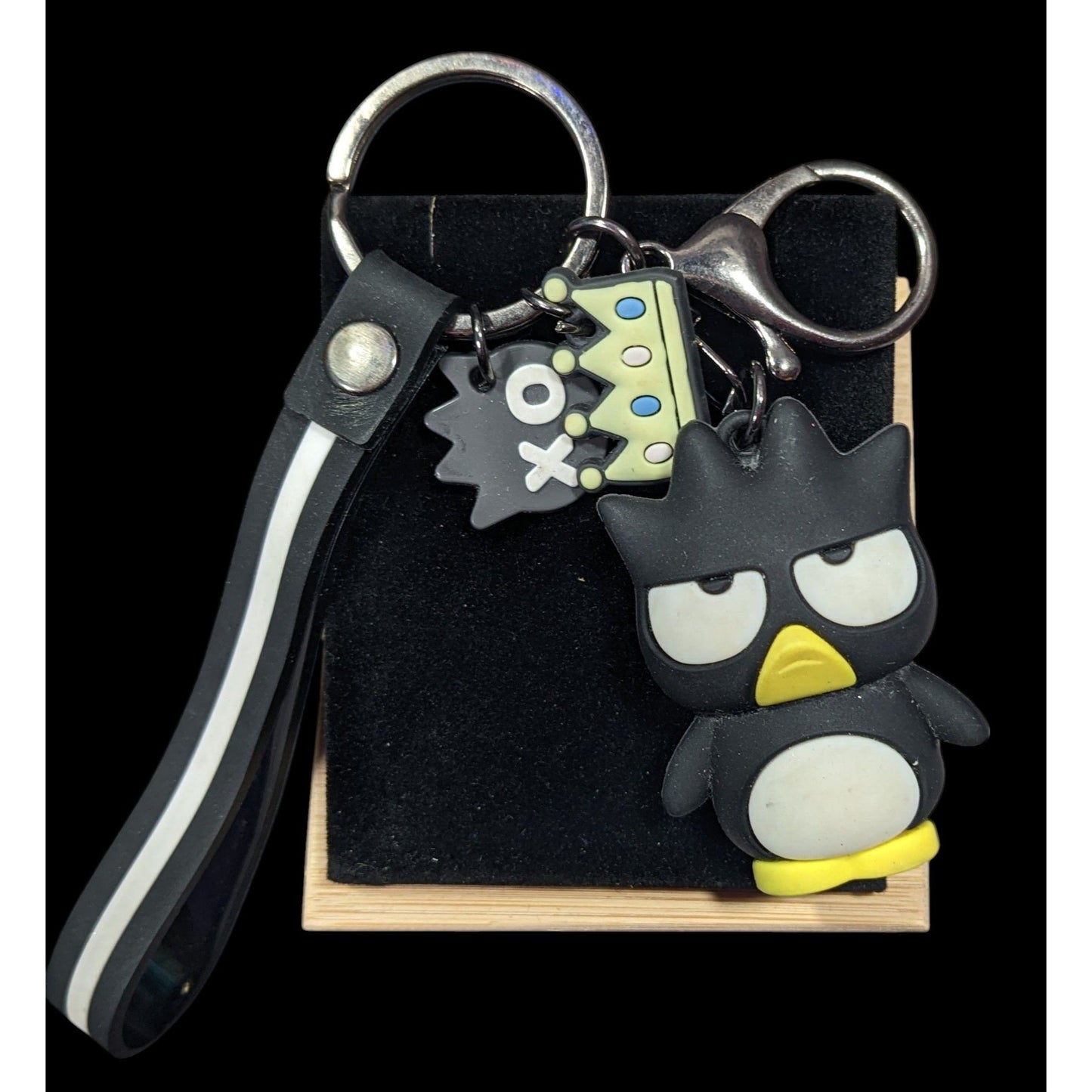 Sanrio Badtz-Maru Black And White Figural Keychain