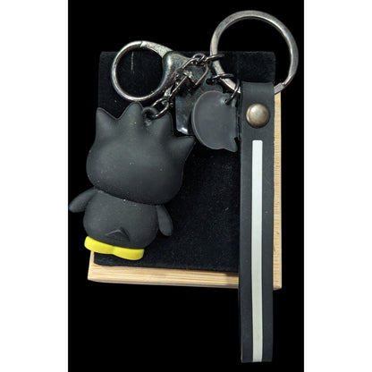 Sanrio Badtz-Maru Black And White Figural Keychain