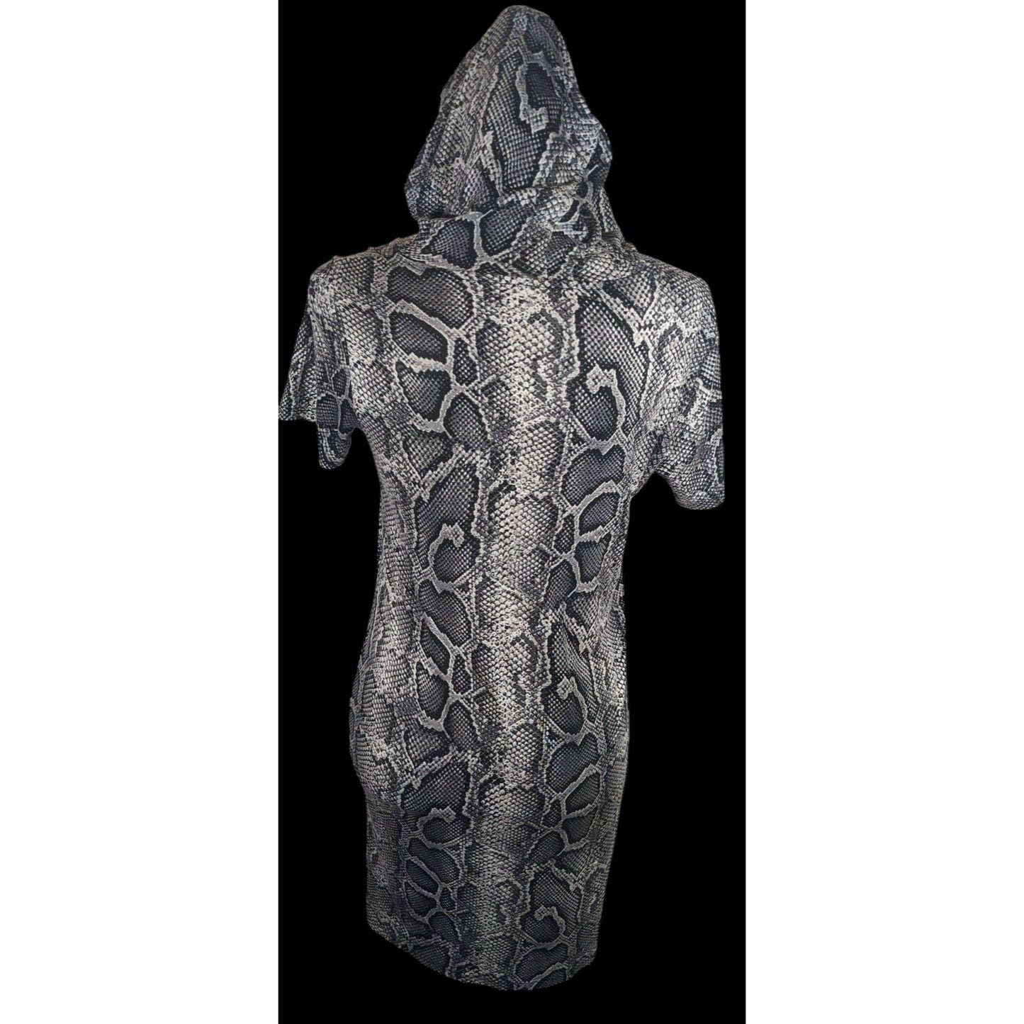 Michael Kors Snake Skin Print Hooded Lounge Dress