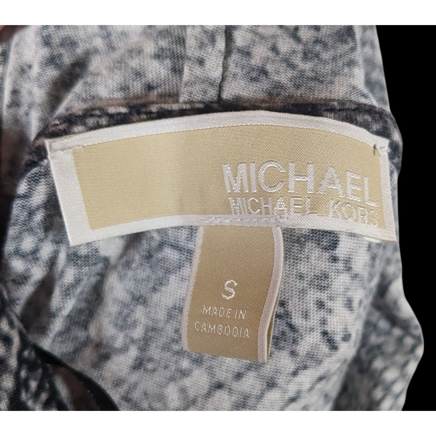 Michael Kors Snake Skin Print Hooded Lounge Dress