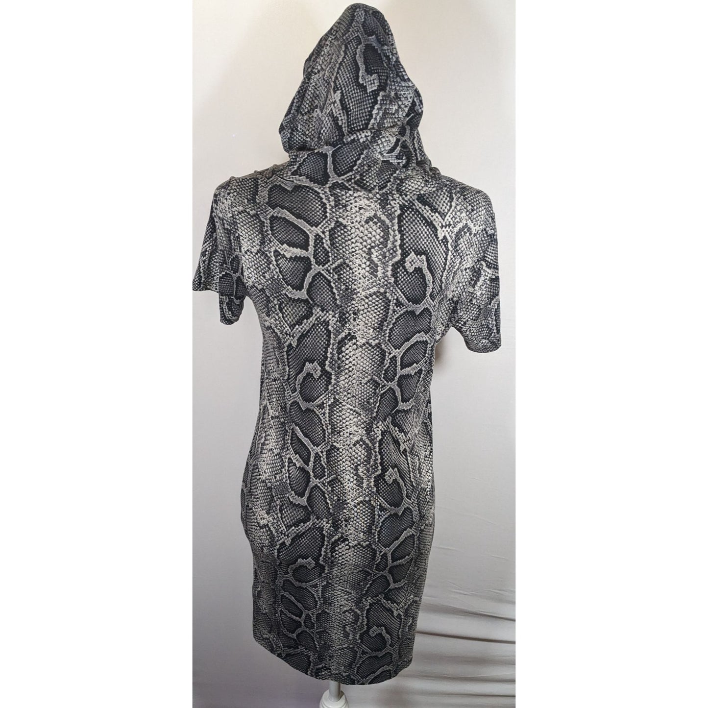 Michael Kors Snake Skin Print Hooded Lounge Dress