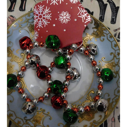 Holiday Jingle Bell Stretch Bracelets (Set of 2)