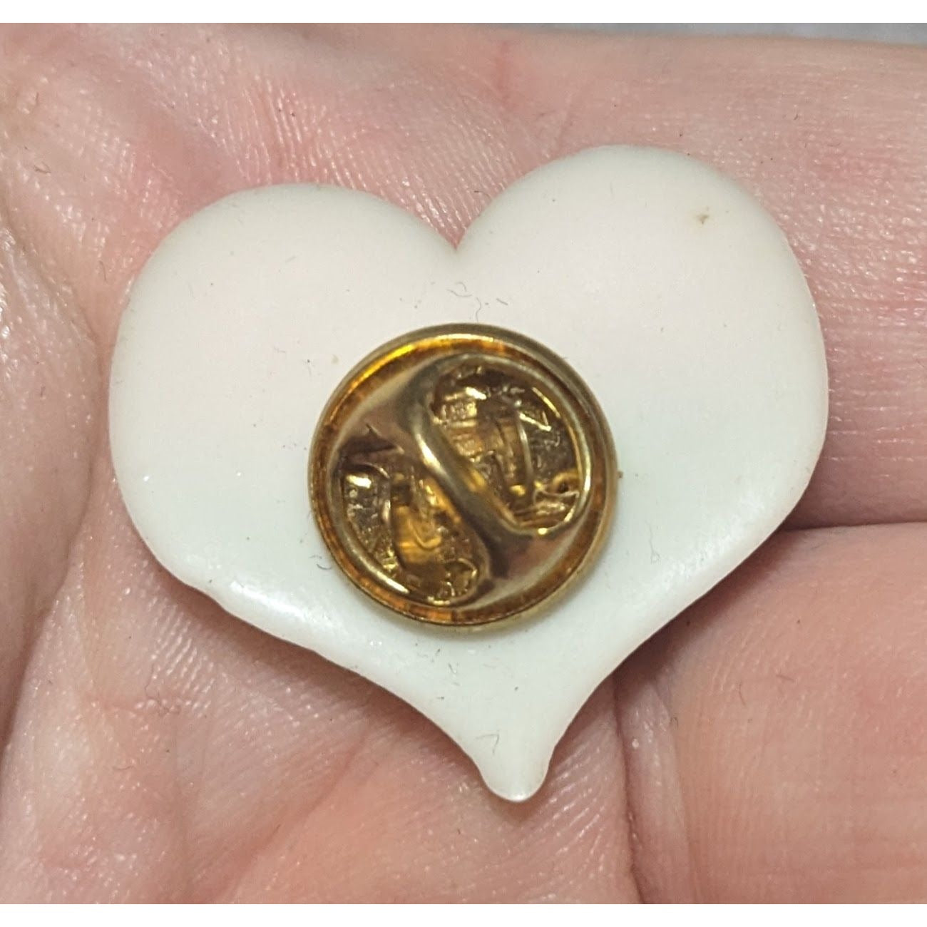 Bisexual Pride Heart-Shaped Pin Rubber-Like Material 1 Inch
