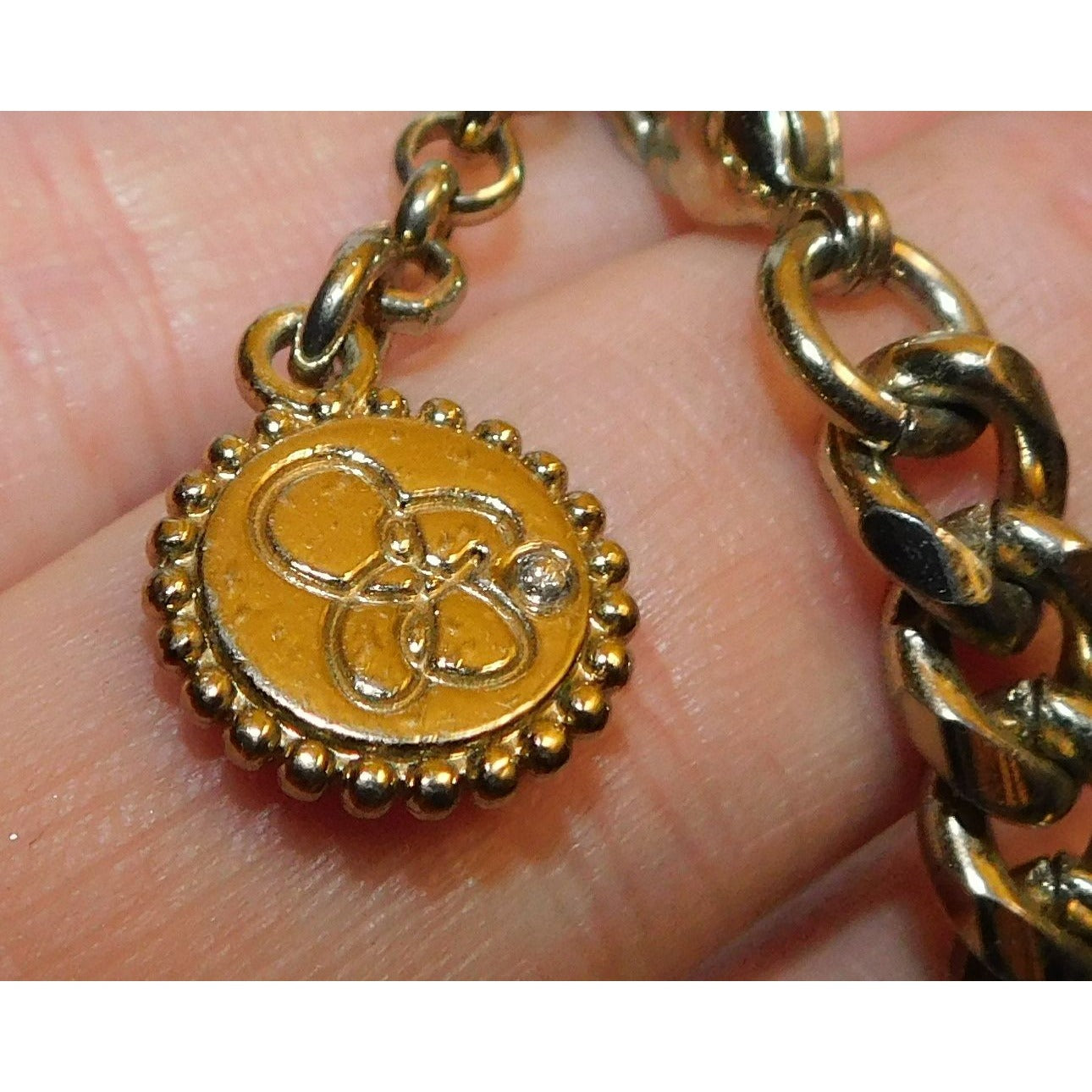 Jessica Simpson Gold Tone Faux Pearl Necklace