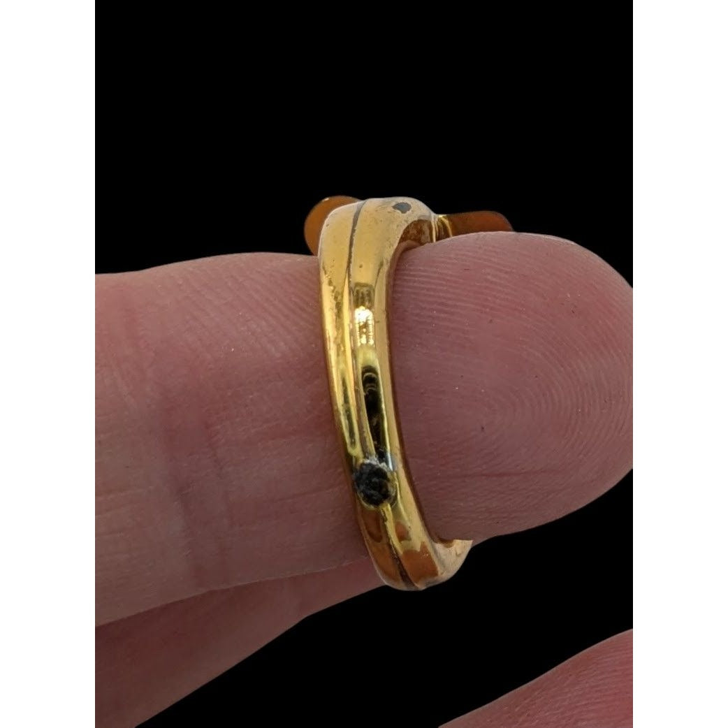 Gold Crown Kids Ring Plastic Costume Ring Princess Prince Dress Up Toy Jewelry