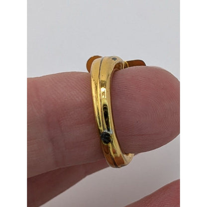 Gold Crown Kids Ring Plastic Costume Ring Princess Prince Dress Up Toy Jewelry