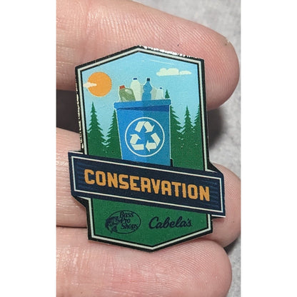 Outdoors Eco Conservation Cabela’s Bass Pro Shops Recycling Lapel Pin