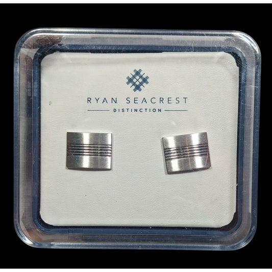 Ryan Seacrest Distinction Silver Tone Cufflinks