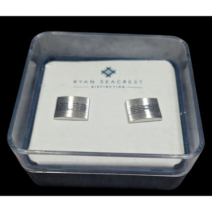 Ryan Seacrest Distinction Silver Tone Cufflinks
