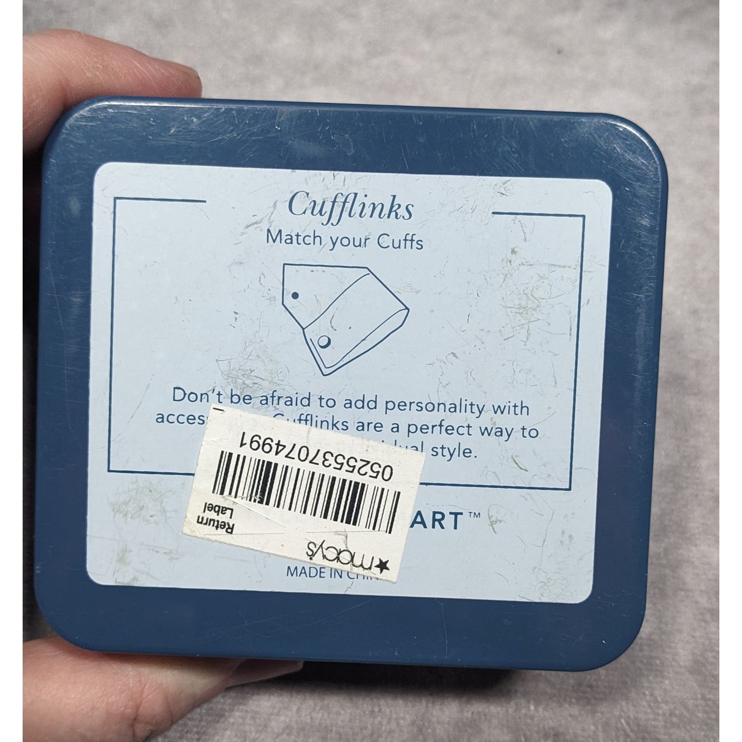 Ryan Seacrest Distinction Silver Tone Cufflinks