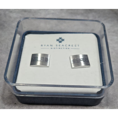 Ryan Seacrest Distinction Silver Tone Cufflinks