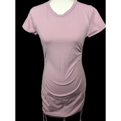 Full Tilt Light Pink Drawstring Side Bodycon Dress Size Medium