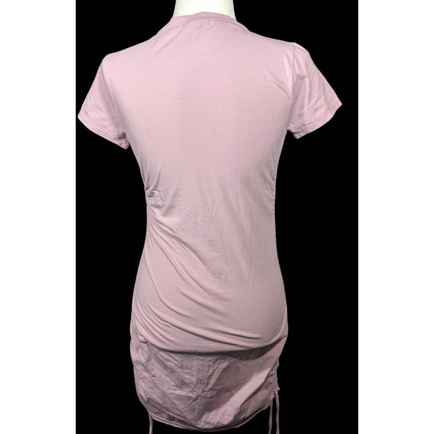Full Tilt Light Pink Drawstring Side Bodycon Dress Size Medium