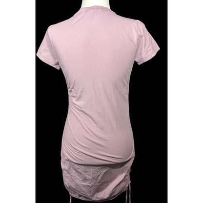 Full Tilt Light Pink Drawstring Side Bodycon Dress Size Medium