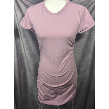 Full Tilt Light Pink Drawstring Side Bodycon Dress Size Medium