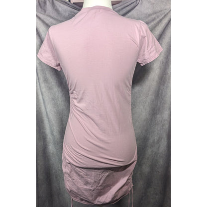 Full Tilt Light Pink Drawstring Side Bodycon Dress Size Medium