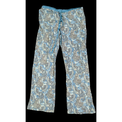 Blue Paisley Pajama Lounge Pants by Dana Buchman