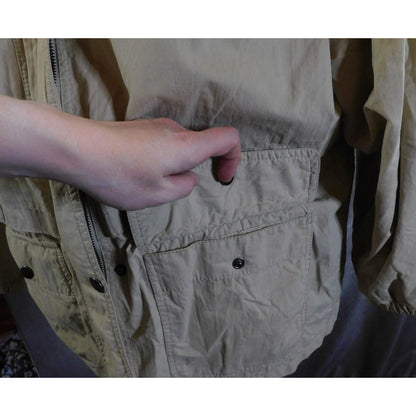 London Fog Beige Hooded Coat Size Large Petite