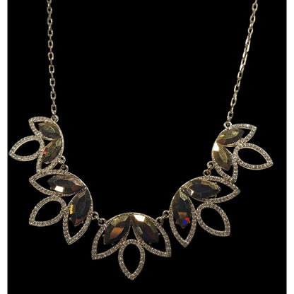INC Floral Glam Gold Tone Statement Necklace