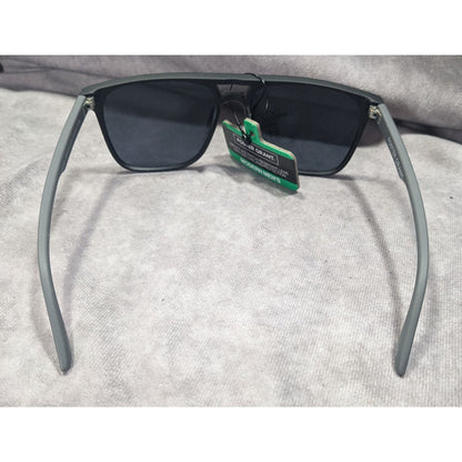 Foster Grant Modern Men's Black And Grey Retro Aviator Sunglasses