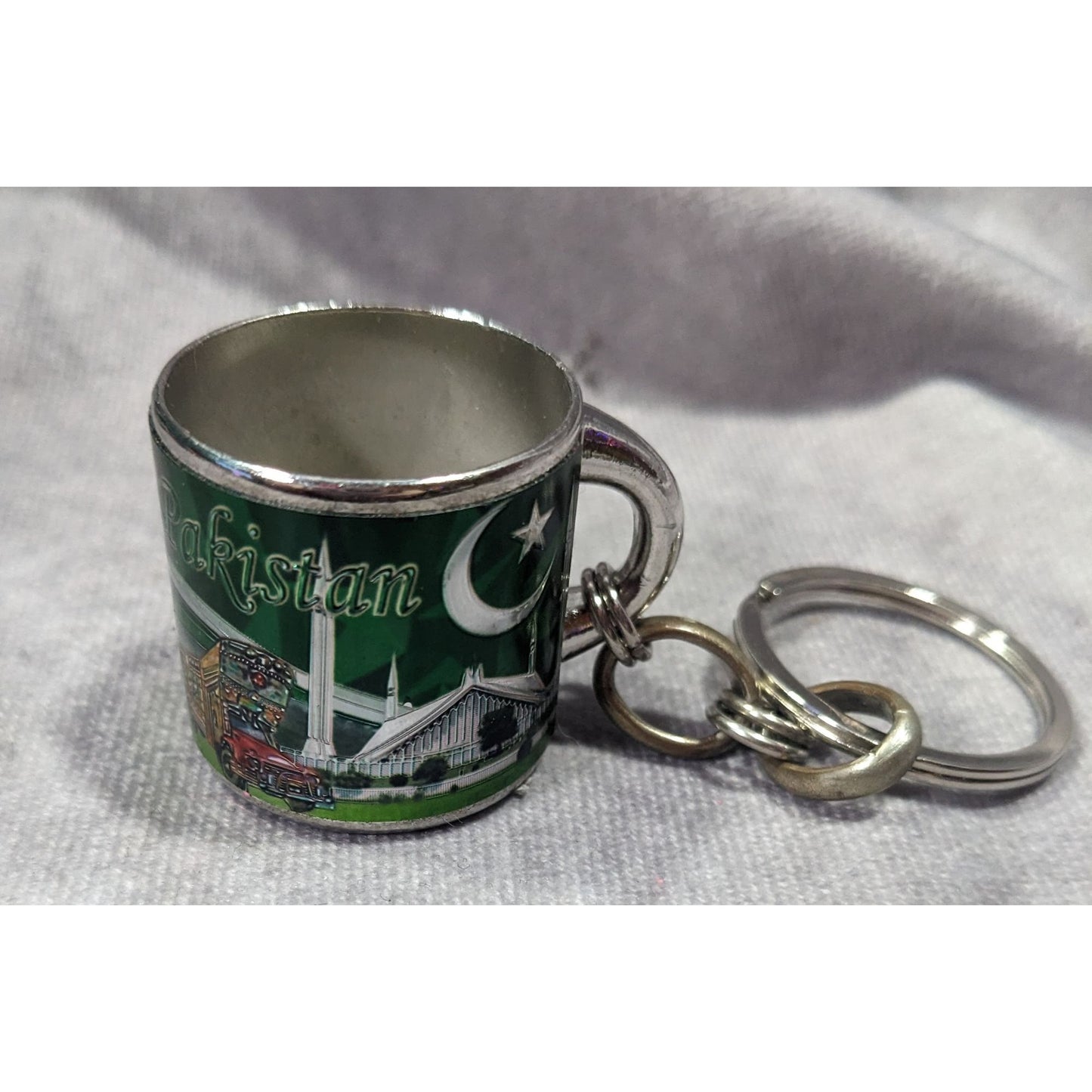 Pakistan Magnetic Cup Collectible Souvenir Keychain