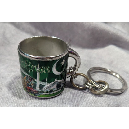 Pakistan Magnetic Cup Collectible Souvenir Keychain