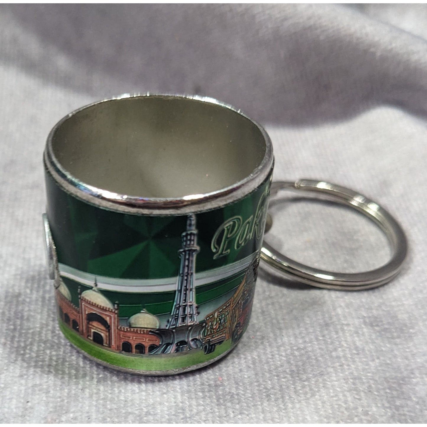 Pakistan Magnetic Cup Collectible Souvenir Keychain