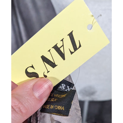 Grey Abstract Circles Geometric Velvet Burnout Scarf