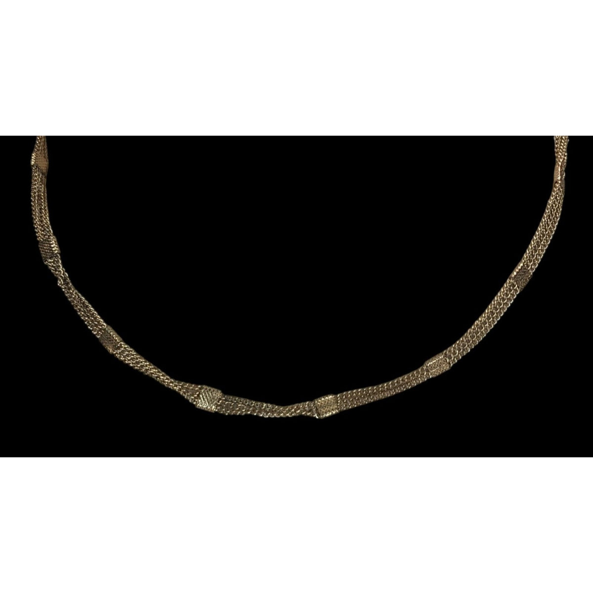 Minimalist Glam Gold Tone Multi Chain Choker Necklace