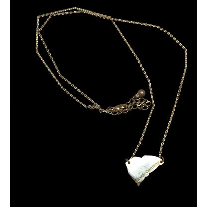 Souvenir South Carolina Silver And Gold Tone Pendant Necklace