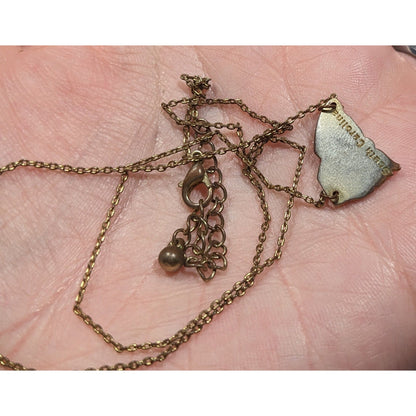 Souvenir South Carolina Silver And Gold Tone Pendant Necklace