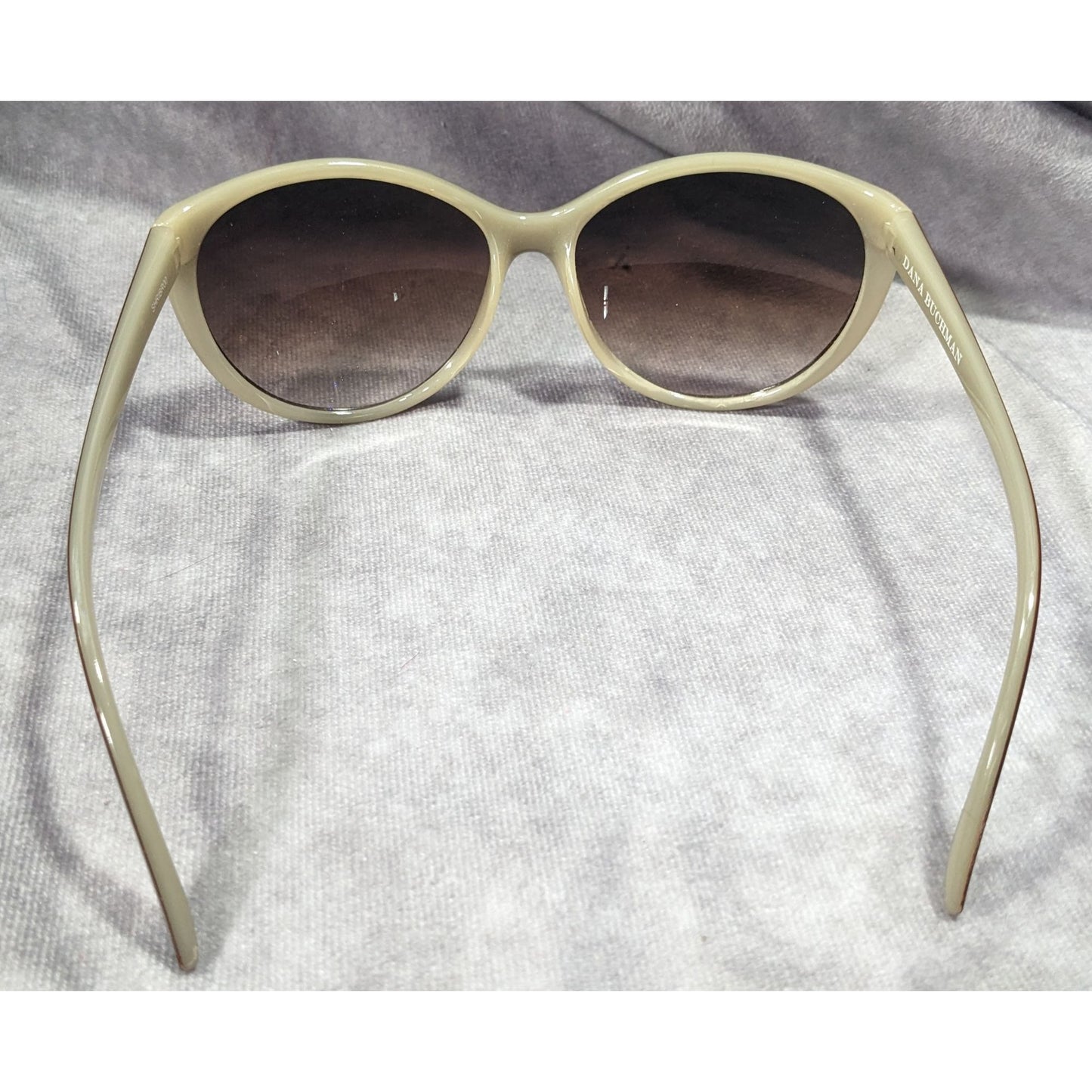 Dana Buchman Retro Cateye Brown And Beige Sunglasses