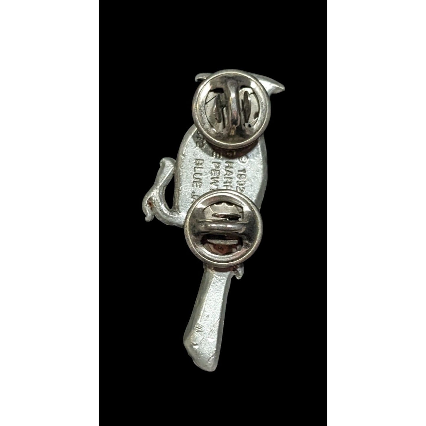 Vintage 1992 GG Harris Fine Pewter Blue Jay Lapel Pin