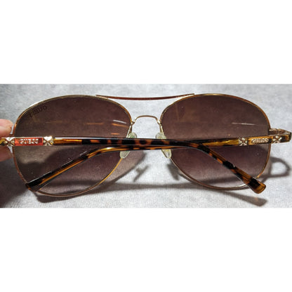 Guess GF0295 Gold Tortoise Aviator Sunglasses