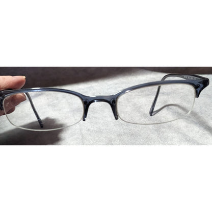 Ray Ban RB7005 2061 Blue Half Rim Glasses Frames