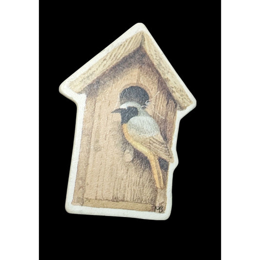 Cottagecore Nature Themed Birdhouse Brooch
