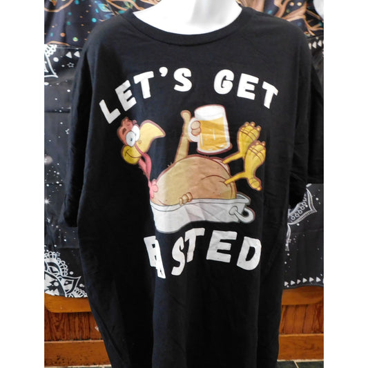 Let's Get Basted Holiday Turkey Novelty Shirt