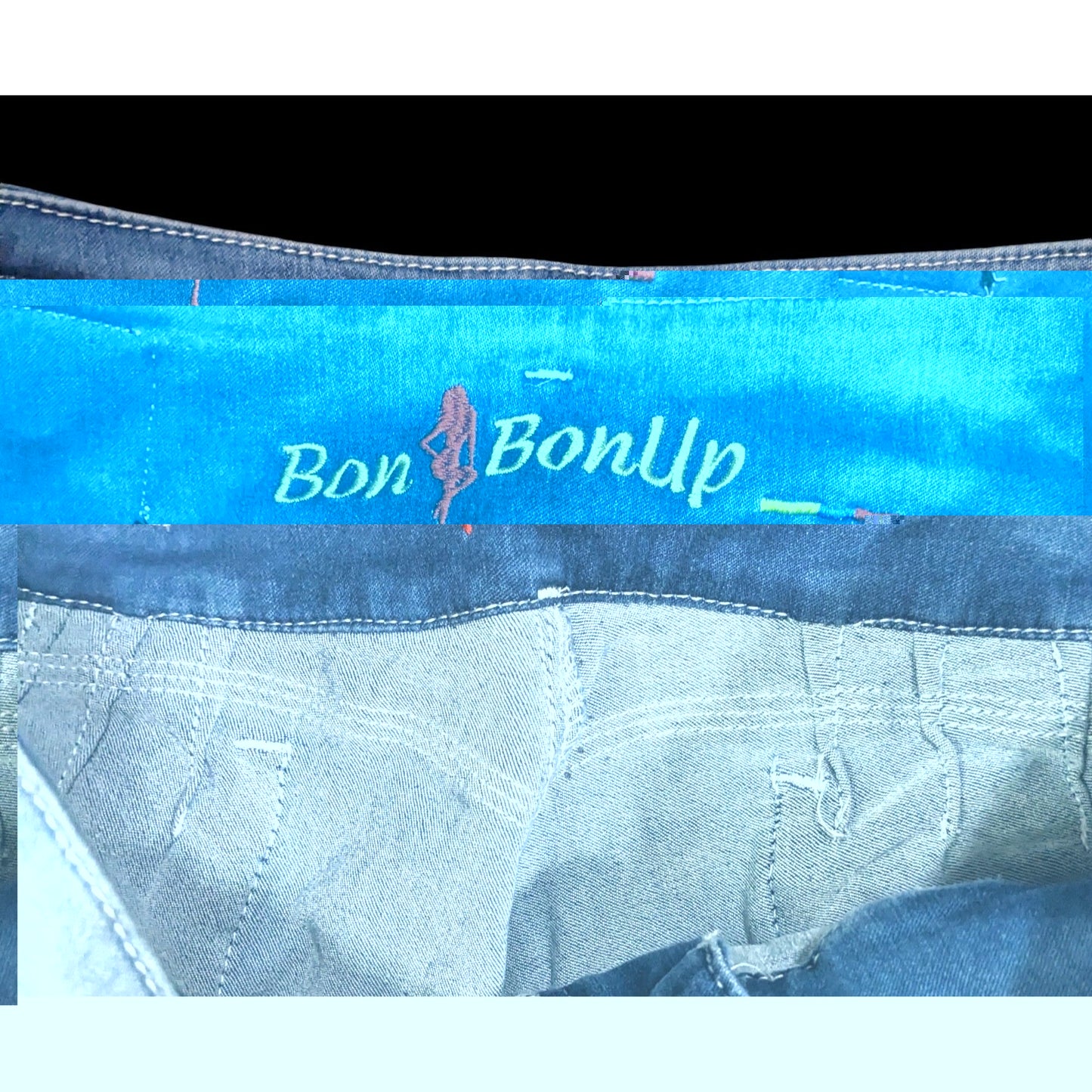 Distressed Embroidered Jeans by Bon Bonup