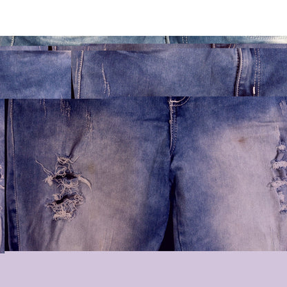 Distressed Embroidered Jeans by Bon Bonup