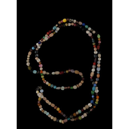Rainbow Glass Beaded Necklace With Assorted Beads