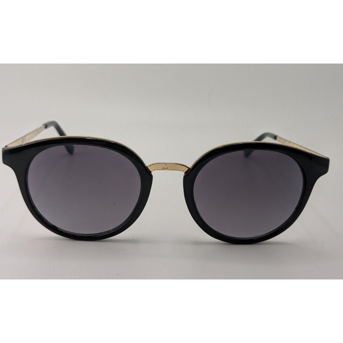 Guess GF0305 Black & Gold Round Sunglasses