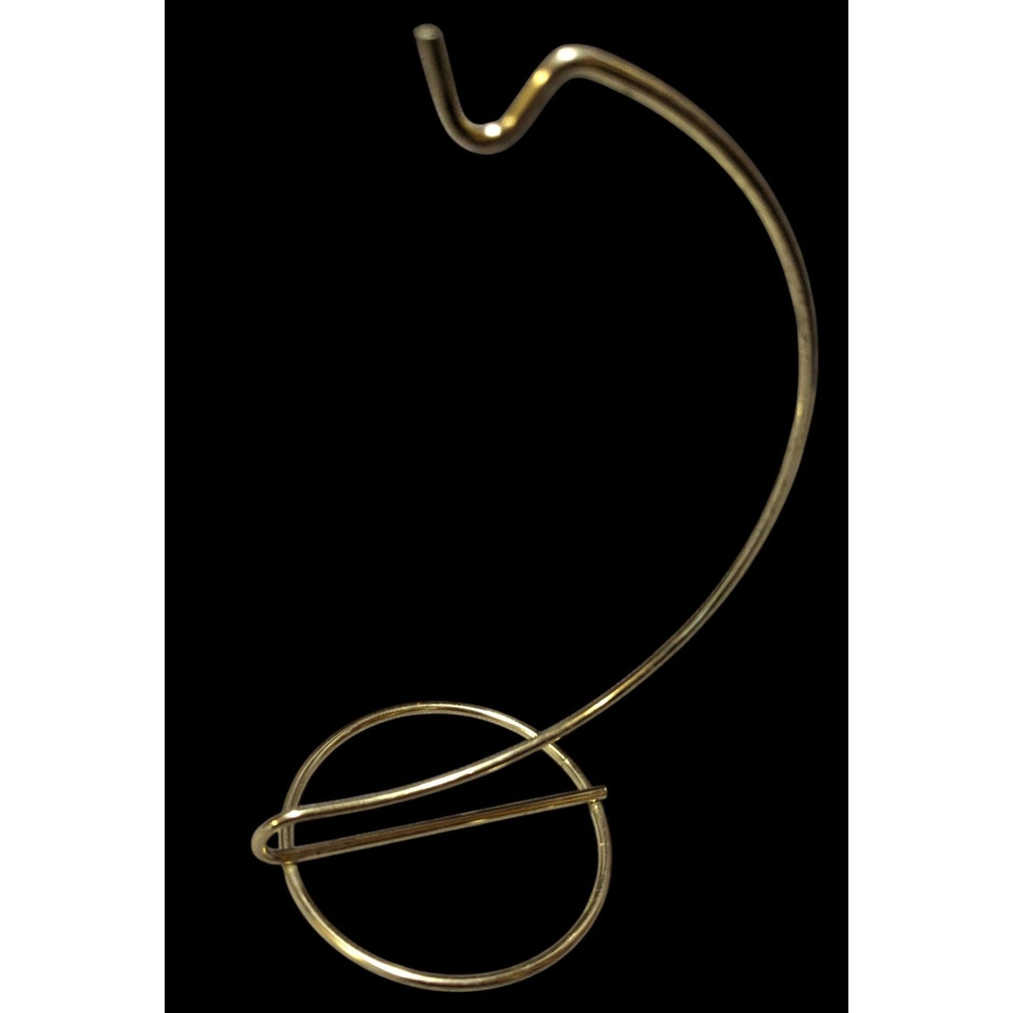 6 Inch Brass Metal Wire Ornament Hanging Stand