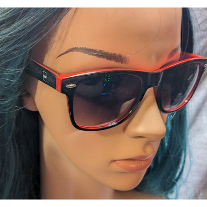 Red And Black Classic Retro GAF Branded Sunglasses